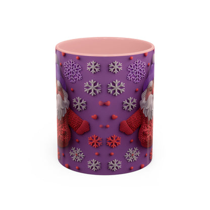 Knit Santa Pattern Mug | Accent Coffee Mug