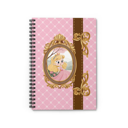 Princess Pink Spiral Notebook — Ruled Journal for Kids