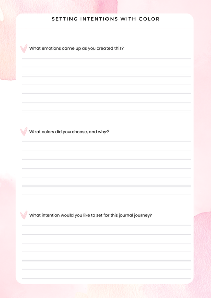 Healing Art Therapy Inspired Journal