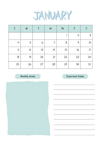 Snoopy Inspired 2026 Planner | Digital Download