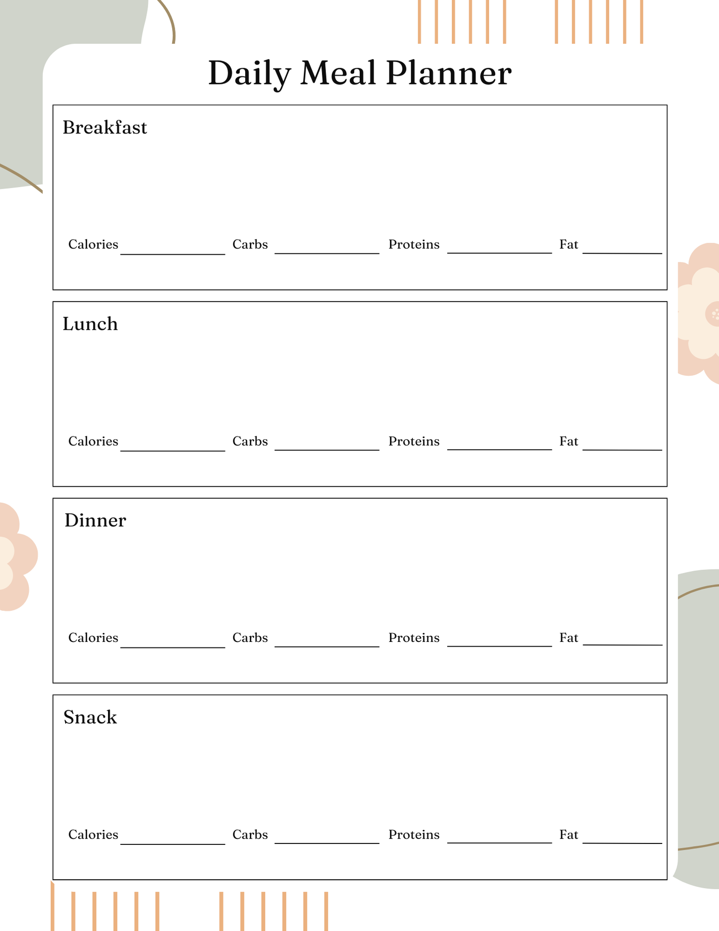 Health and Wellness Planner | Digital Download