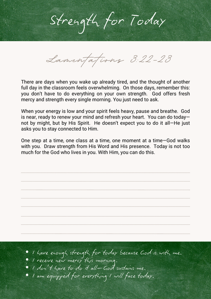 Chalkboard & Calling | Devotional Journal