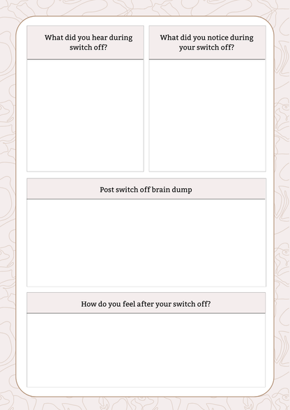 Switch Off Journal | Digital Download