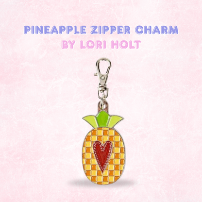 Happy Enamel Zipper Charms by Lori Holt