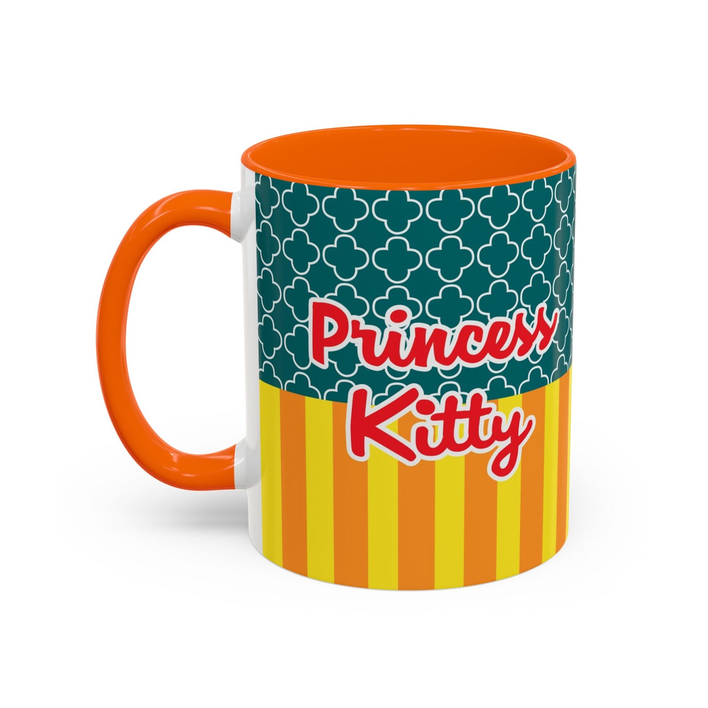 Redheaded Princess Kitty Accent Coffee Mug | Cute Cat Princess Design