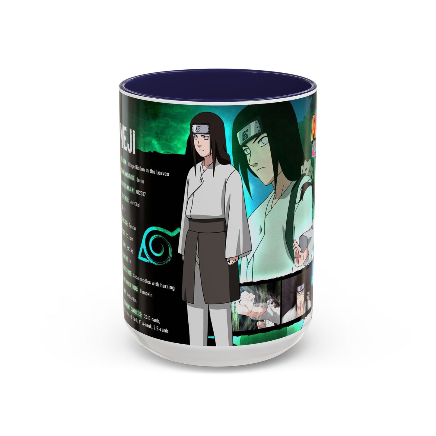 Naruto Shippuden Neji Accent Coffee Mug | Coffee Mug (11/15oz)