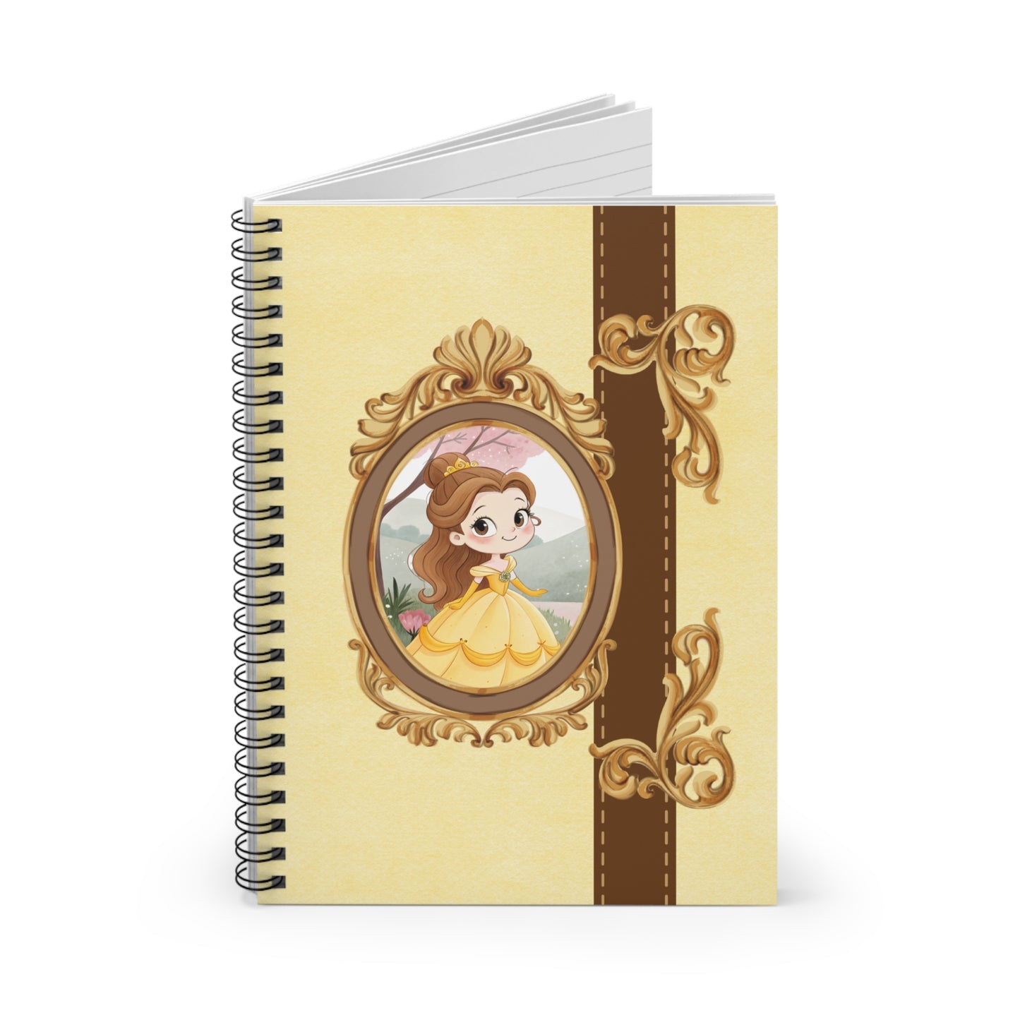 Princess Portrait Spiral Notebook | Ruled Journal