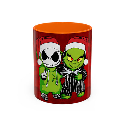 Grinch Jack Skellington Christmas Mug | Accent Coffee Mug