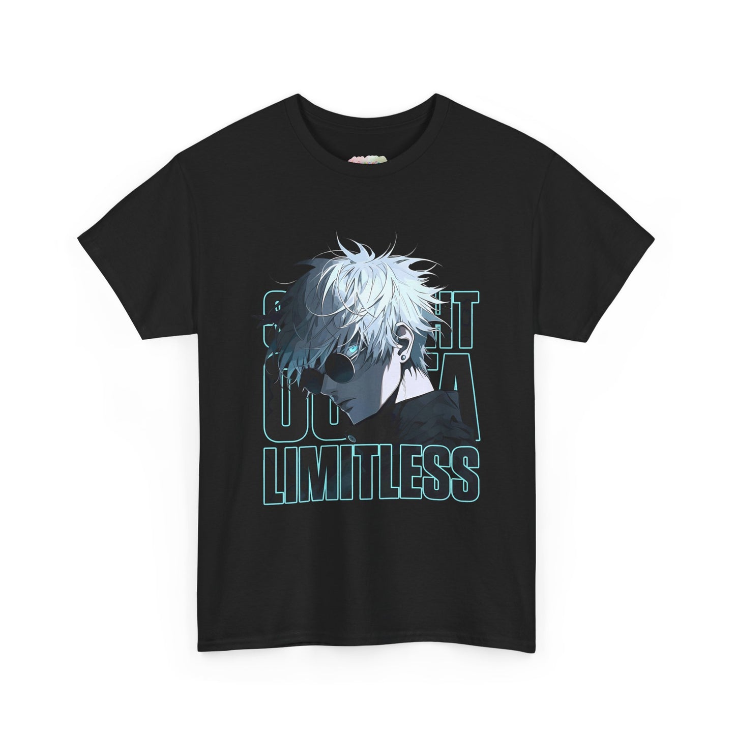 Anime White-Haired Character Limitless Tee | Illustrated Portrait, Graphic Shirt