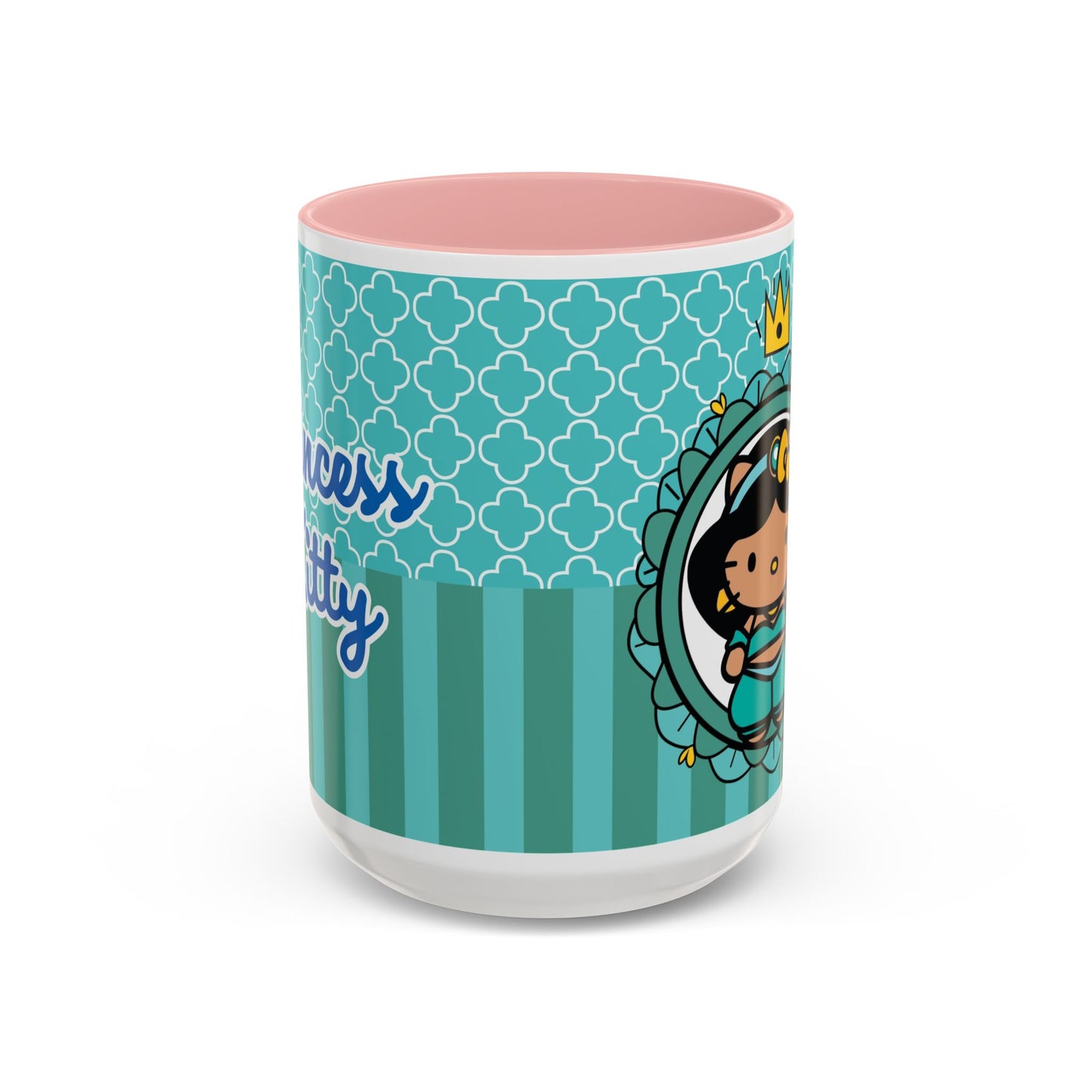 Princess Girl Cartoon Teal Accent Coffee Mug | 11oz 15oz