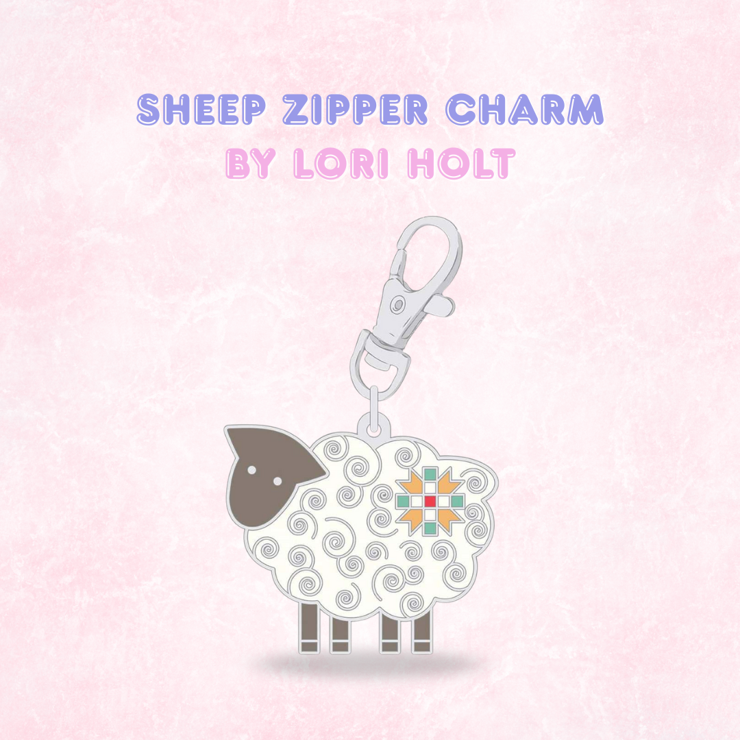Happy Enamel Zipper Charms by Lori Holt