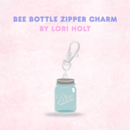 Happy Enamel Zipper Charms by Lori Holt