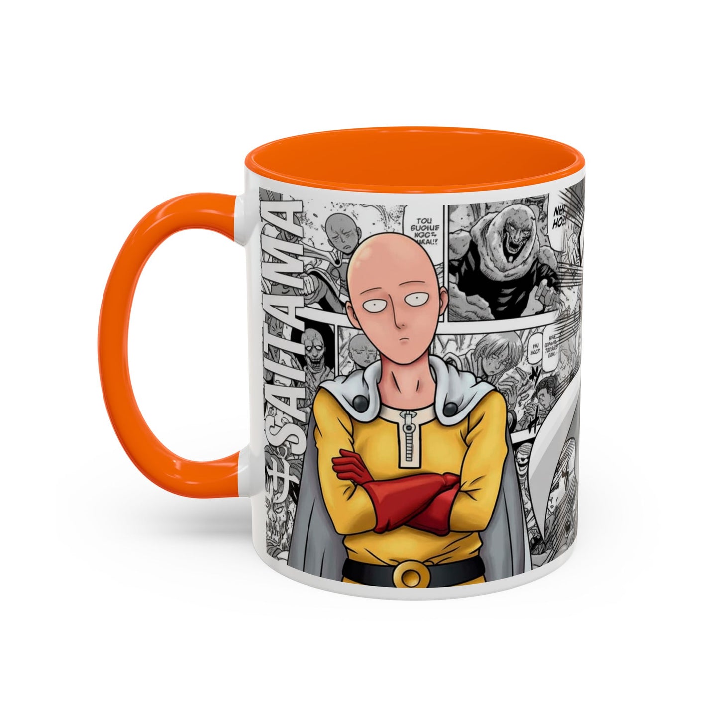 Anime Fist Coffee Mug  Dynamic Manga Collage Accent Mug (11/15 oz)