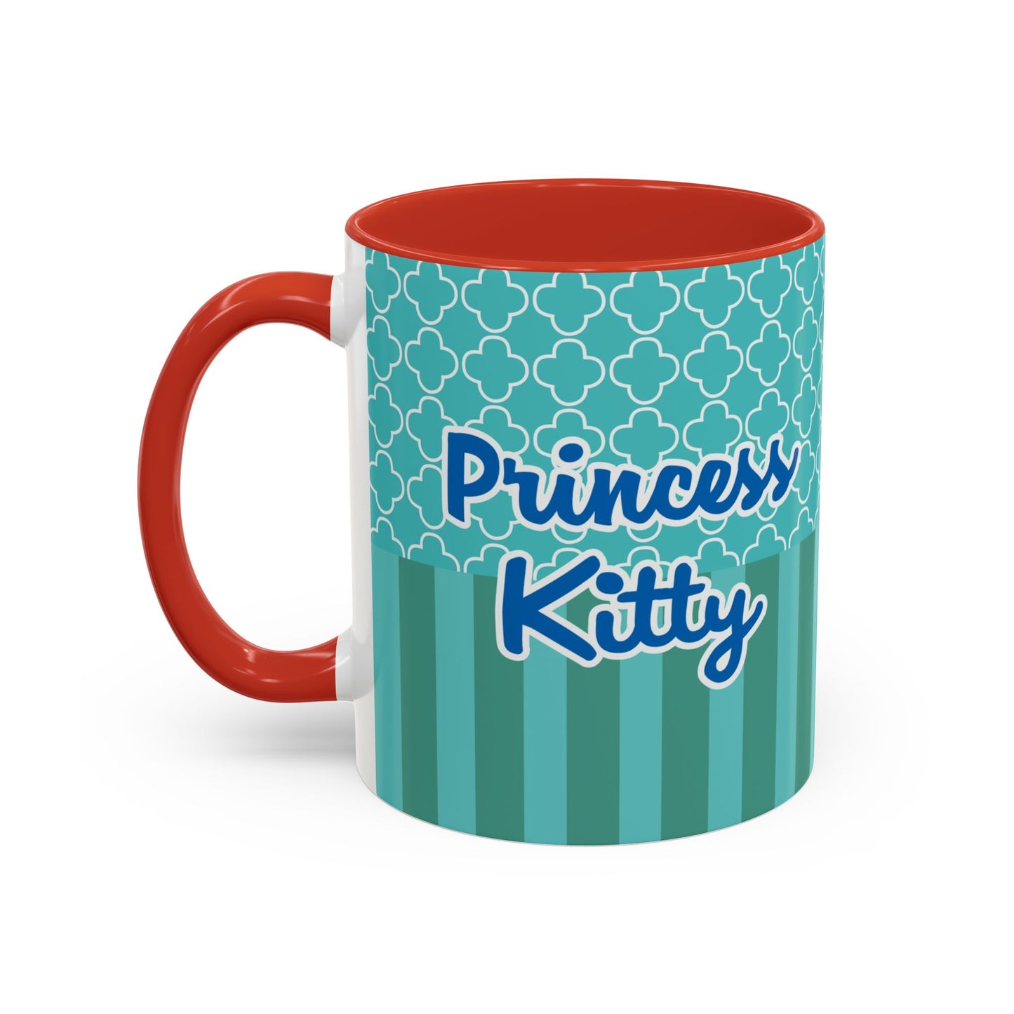 Princess Girl Cartoon Teal Accent Coffee Mug | 11oz 15oz