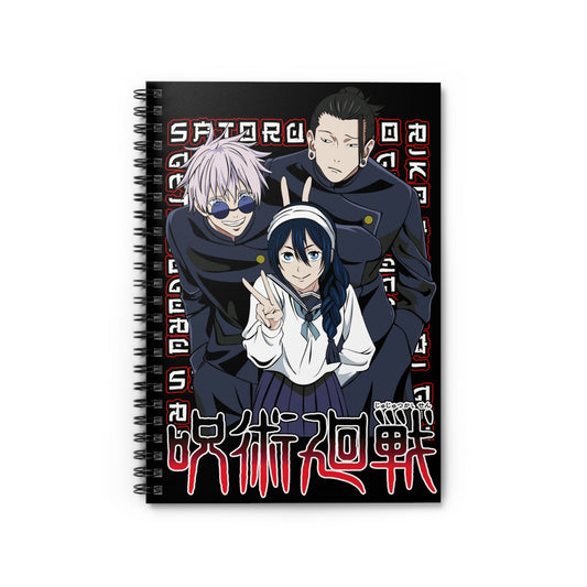 Jujutsu Kaisen Trio Spiral Notebook | Ruled Journal