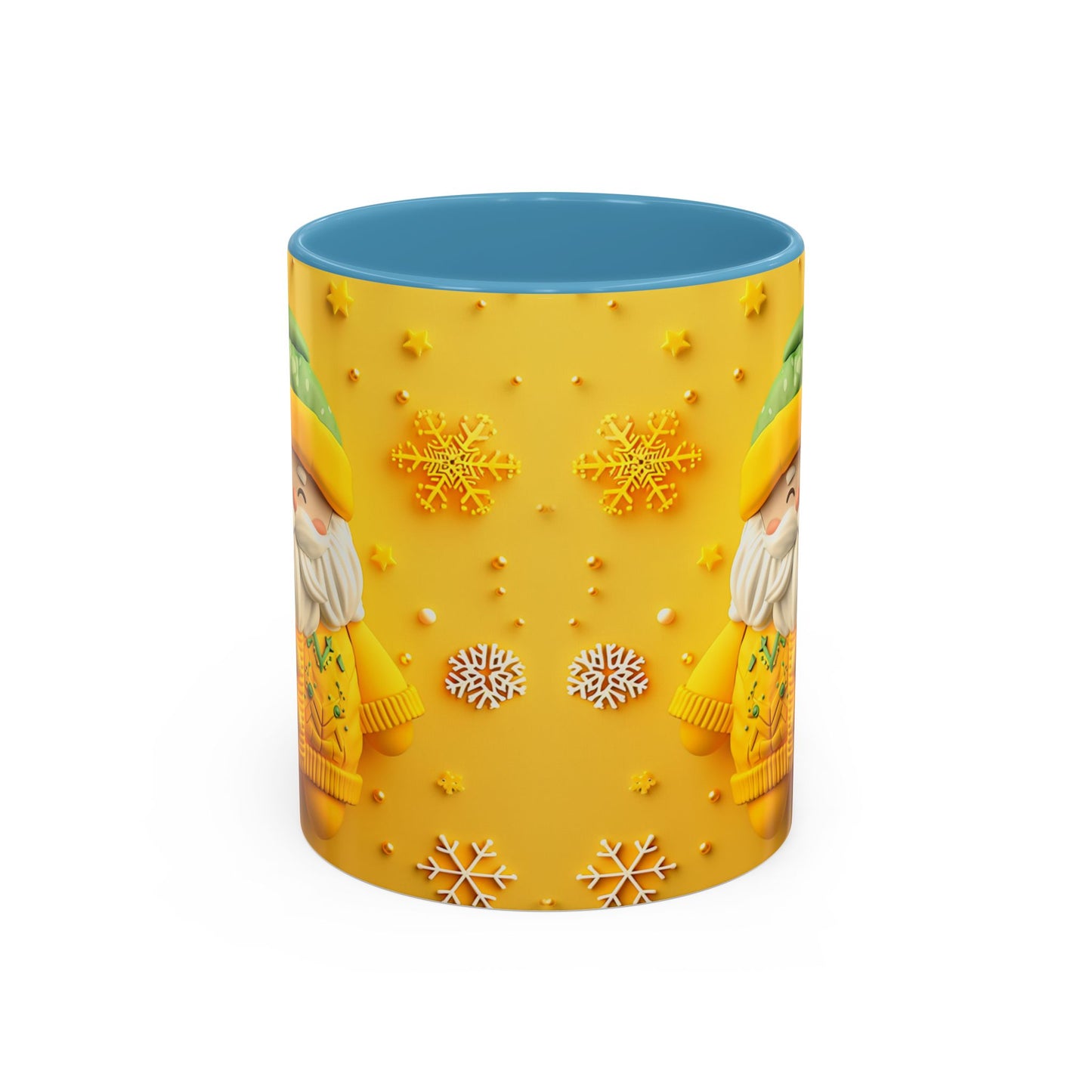 Yellow Sweater Santa Mug | Accent Coffee Mug