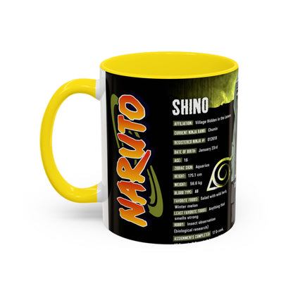 Naruto Shippuden Shino Aburame Accent Coffee Mug  Anime Character Fan Gift (11/15oz)