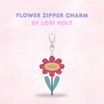 Happy Enamel Zipper Charms by Lori Holt