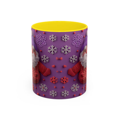 Knit Santa Pattern Mug | Accent Coffee Mug