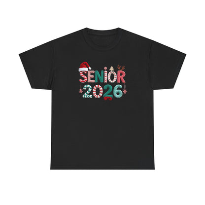 Senior 2026 Christmas Tee – Festive Graduation Santa Hat Design