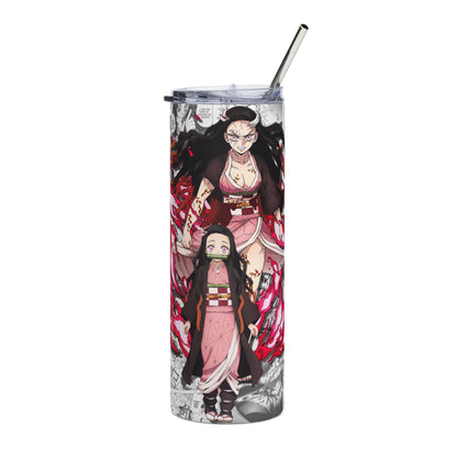 Nezuko Kamado Anime Stainless Steel Tumbler — 20oz Demon Slayer Travel Cup