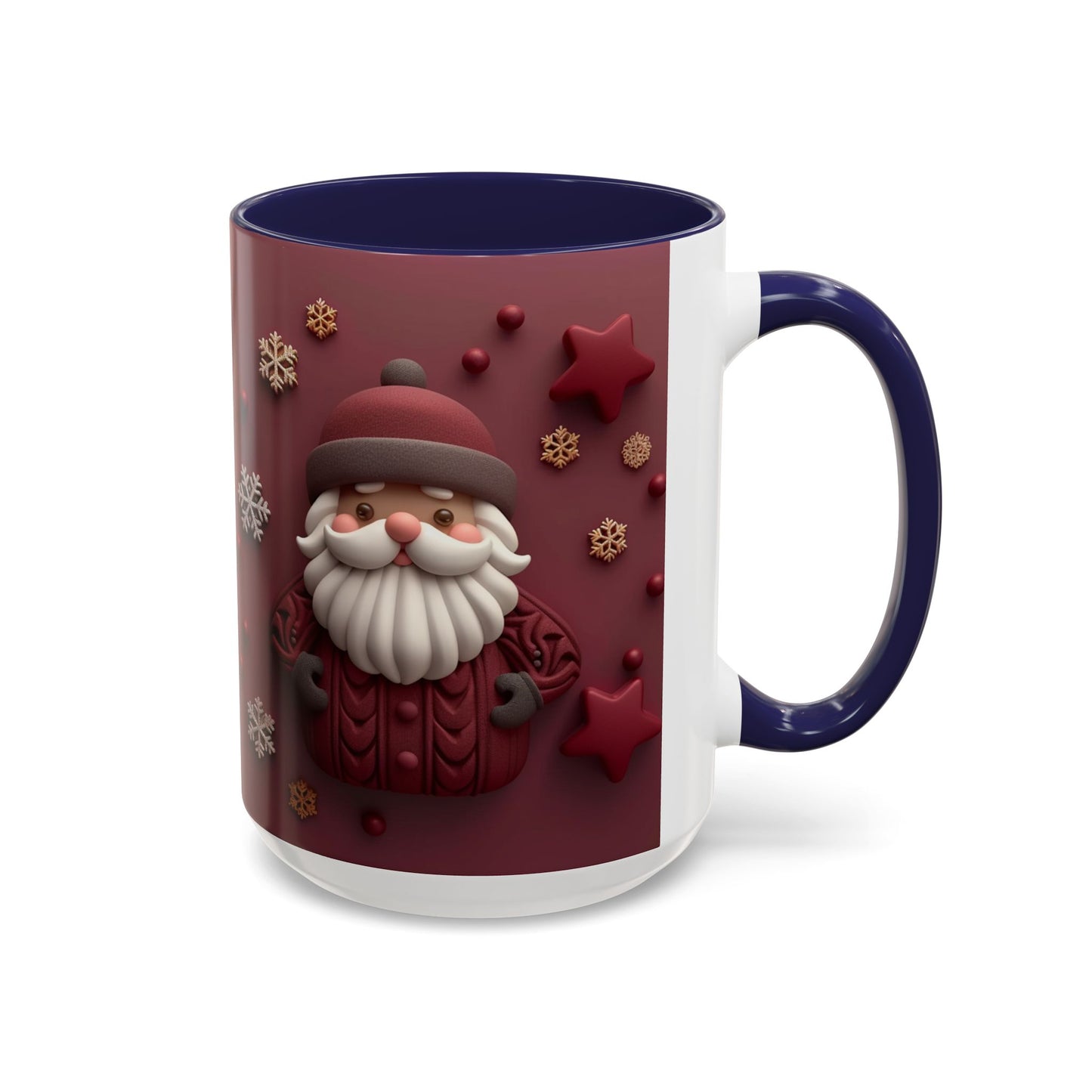 Cute Santa Face Holiday Mug | Christmas Accent Coffee Mug