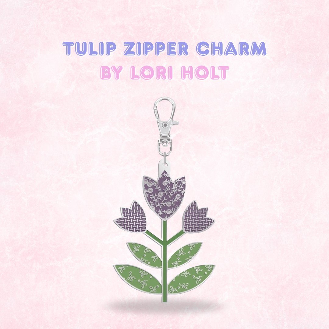 Happy Enamel Zipper Charms by Lori Holt