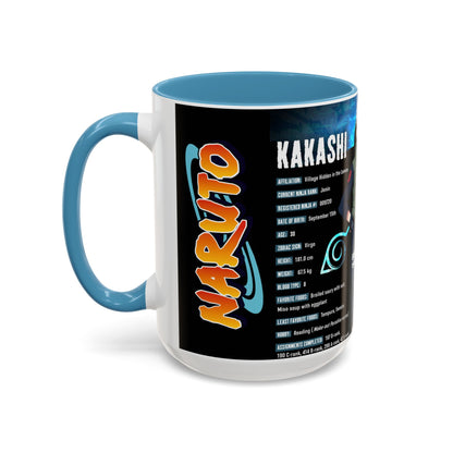 Naruto Kakashi Accent Coffee Mug — Anime Character Collage 11/15oz