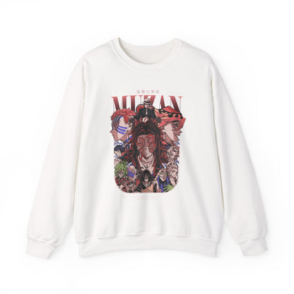 Demon Slayer Character Collage Sweatshirt | Anime Graphic Crewneck