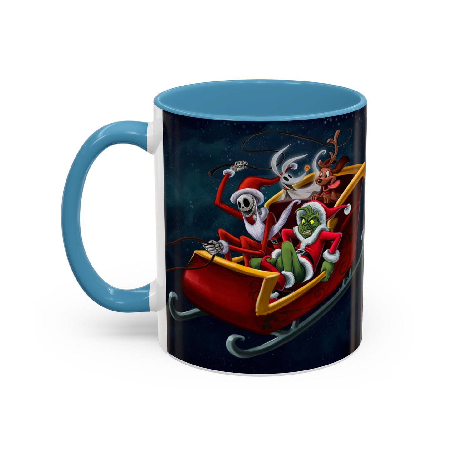 Grinch Jack Skellington Christmas Mug | Accent Coffee Mug