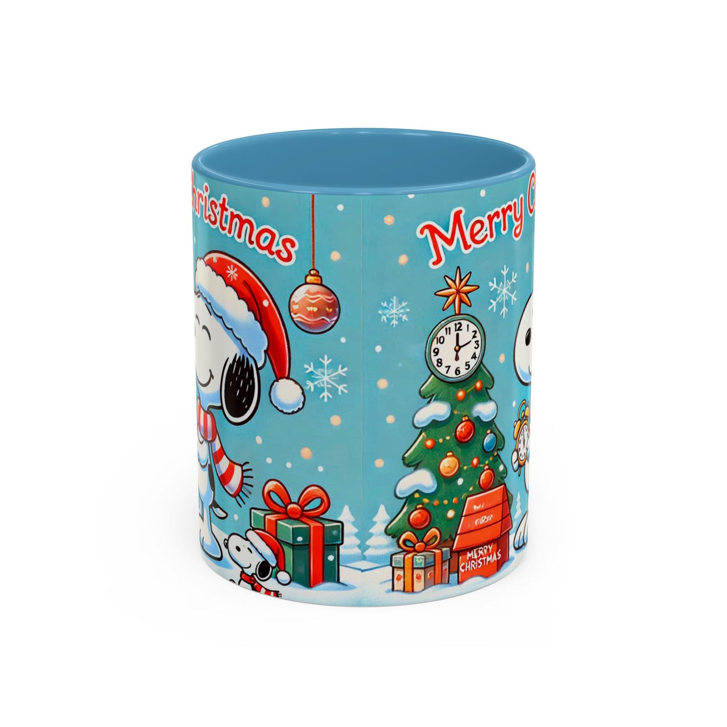 Beagle Chistmas Illustration Mug | Accent Coffee Mug 11oz 15oz
