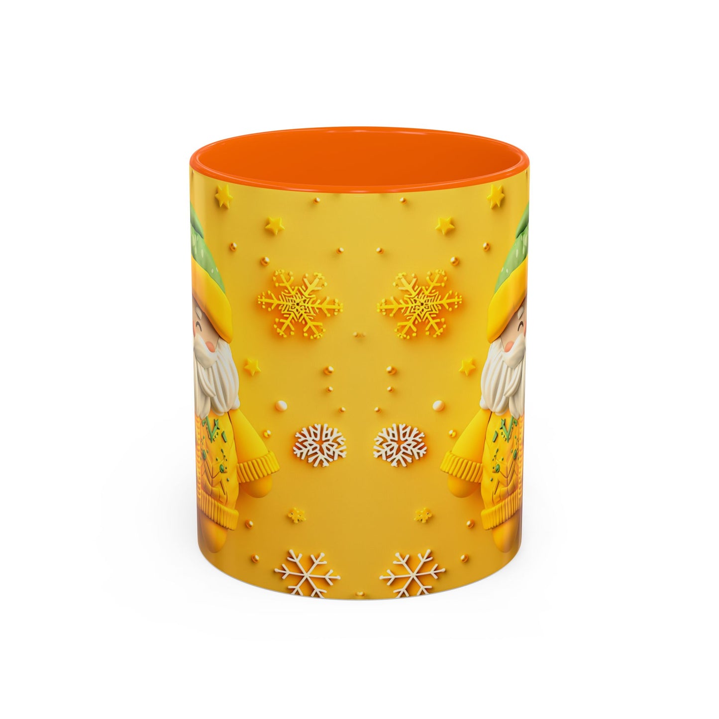 Yellow Sweater Santa Mug | Accent Coffee Mug