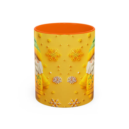 Yellow Sweater Santa Mug | Accent Coffee Mug