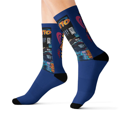 Naruto collage socks | Anime sublimation socks