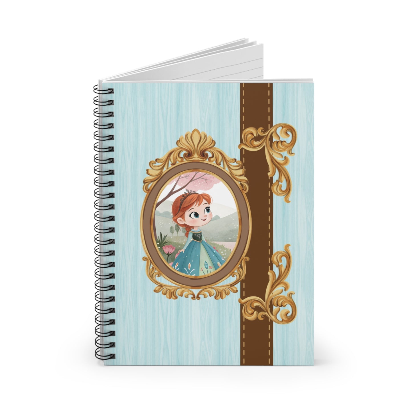 Vintage Portrait Princess Spiral Notebook | Ruled Journal