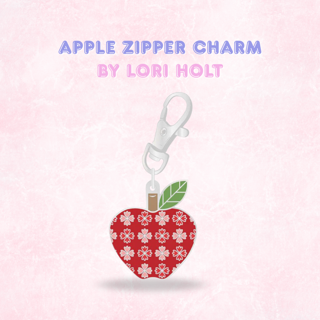 Happy Enamel Zipper Charms by Lori Holt