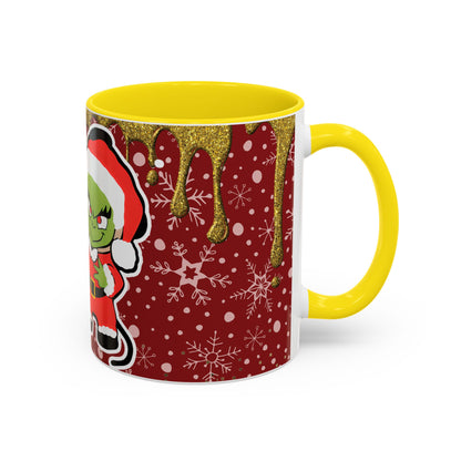 Grinch and Mouse Santa Mug | Accent Coffee Mug 11oz 15oz