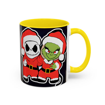 Grinch Jack Skellington Christmas Mug | Accent Coffee Mug