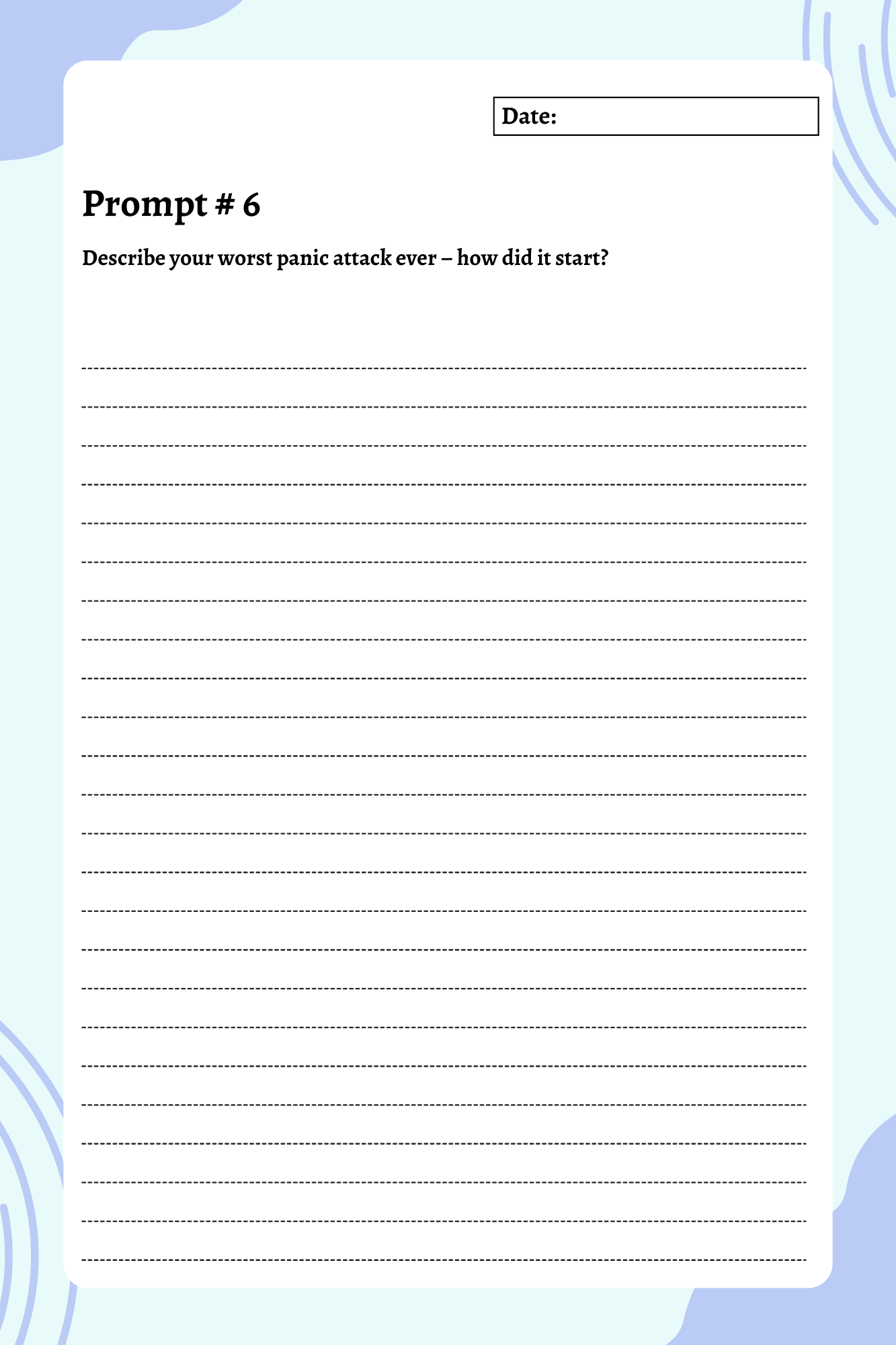 200 Mental Health Prompts Journal | Digital Download