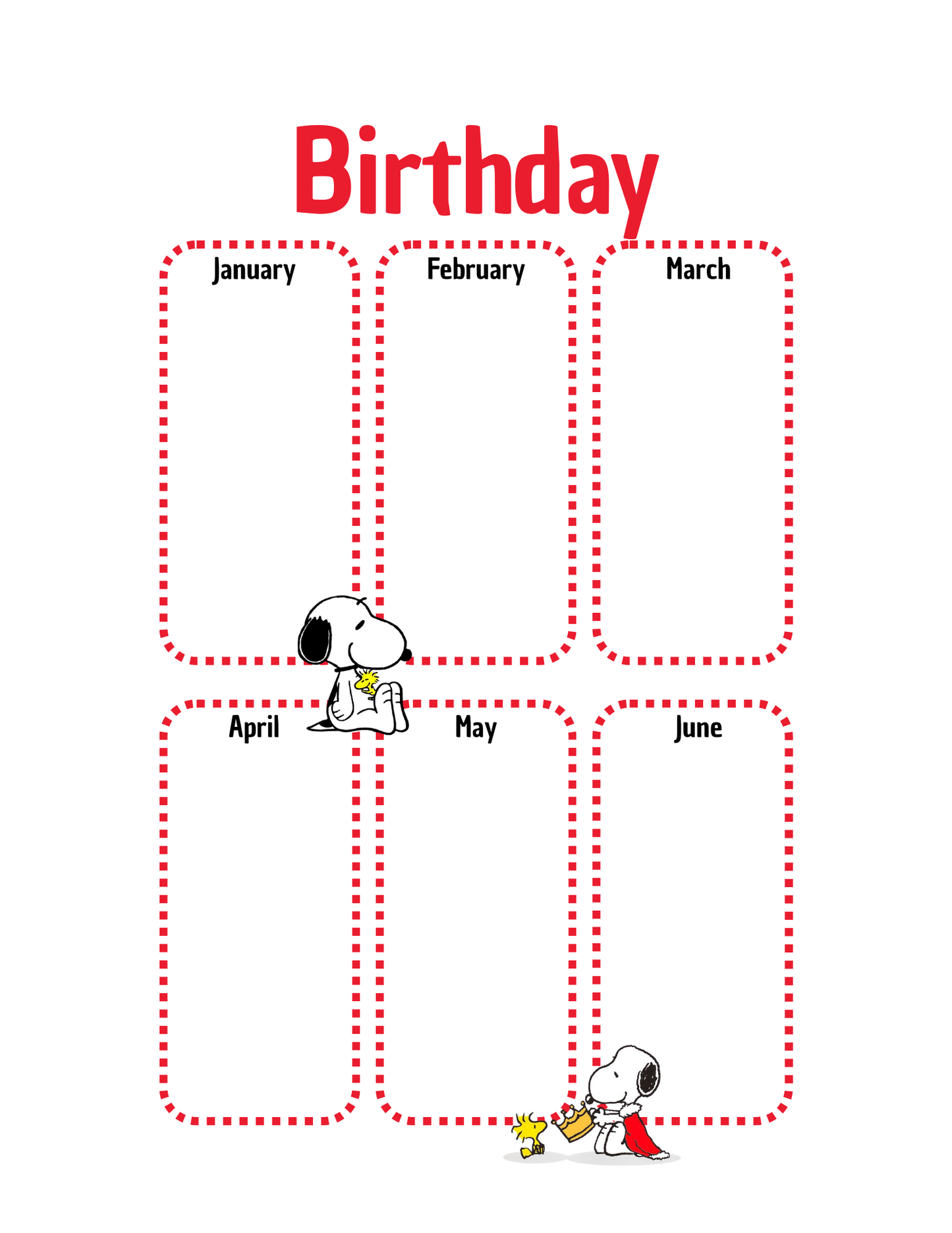 Snoopy Inspired 2026 Planner | Digital Download