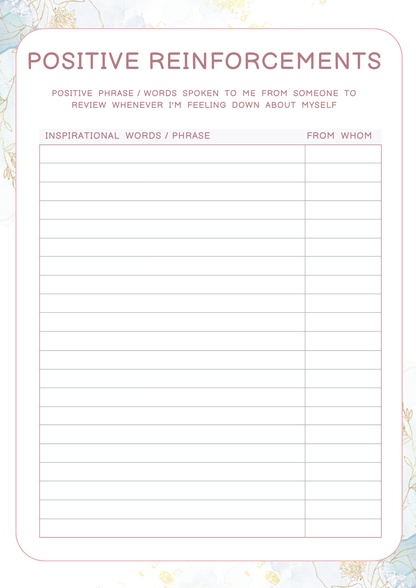 Self Confidence Planner | Digital Download