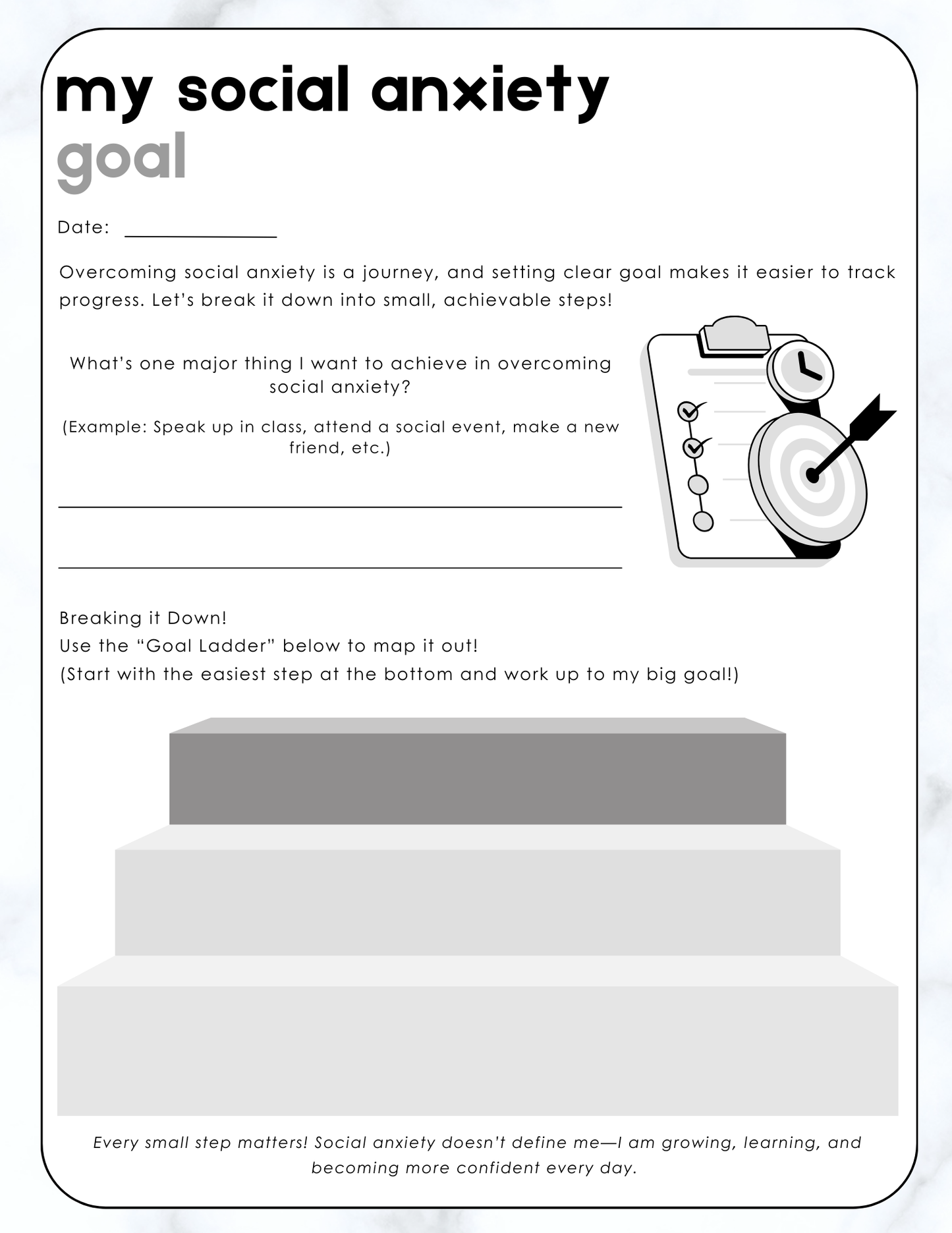 The Social Anxiety Relief Workbook | Digital Download