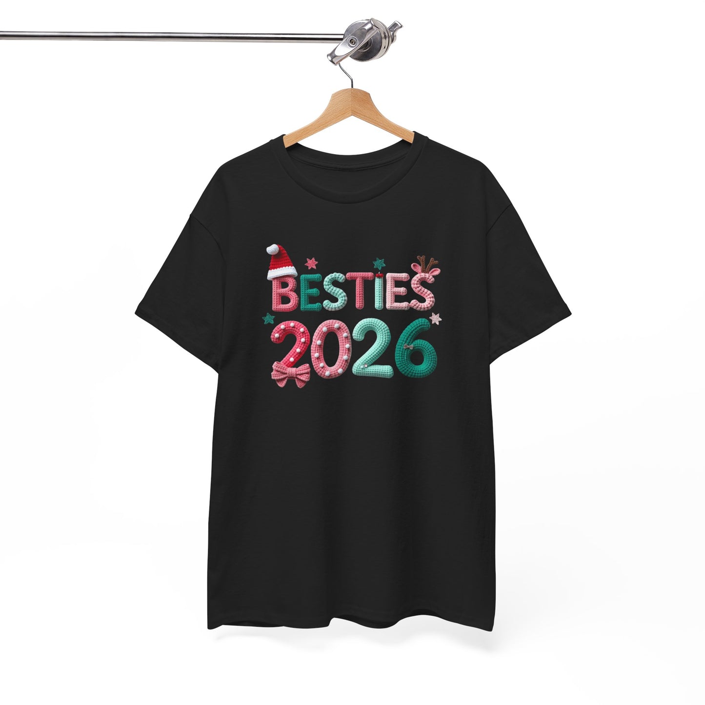 T-Shirt "Besties 2026" Holiday Friends Matching Tee
