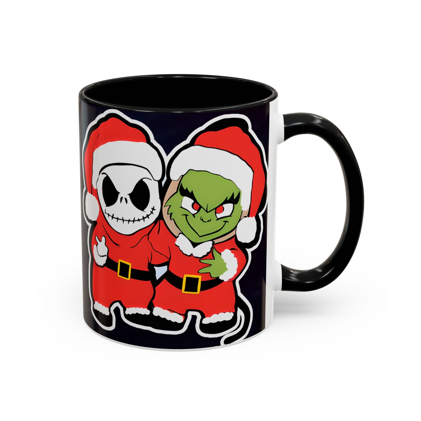 Grinch Jack Skellington Christmas Mug | Accent Coffee Mug