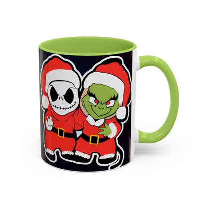 Grinch Jack Skellington Christmas Mug | Accent Coffee Mug