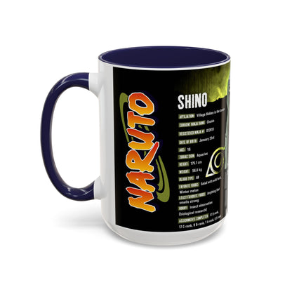 Naruto Shippuden Shino Aburame Accent Coffee Mug | Anime Character Fan Gift (11/15oz)
