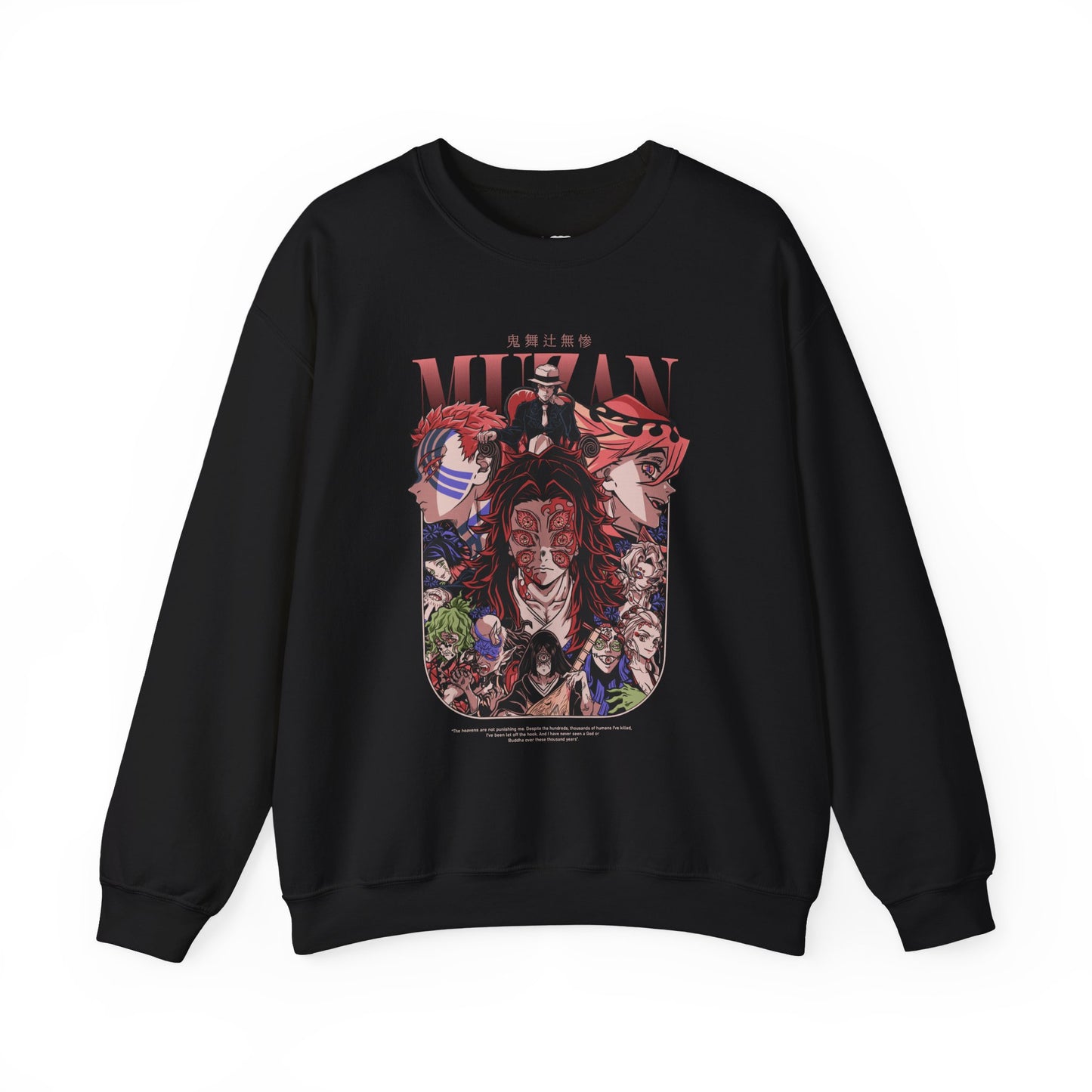 Demon Slayer Character Collage Sweatshirt | Anime Graphic Crewneck