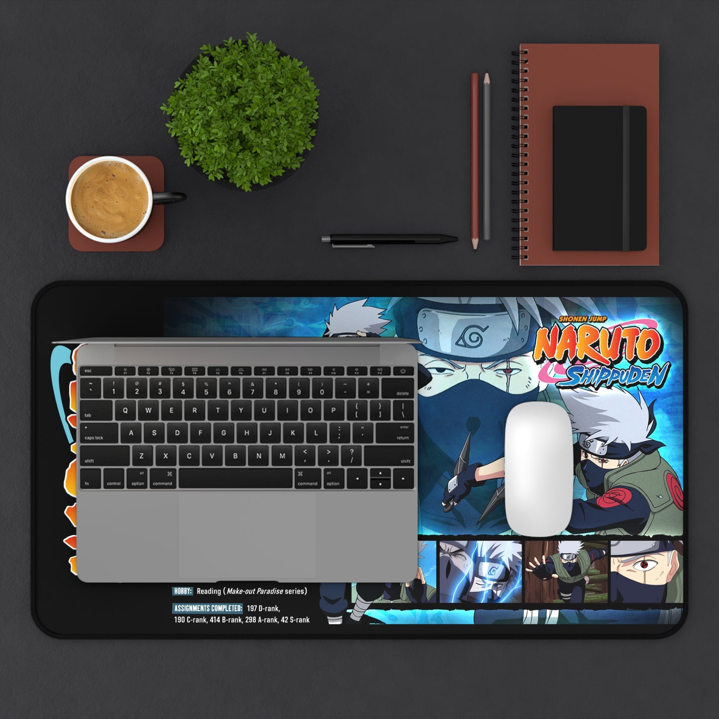 Naruto Kakashi Desk Mat | Anime Gaming Mousepad