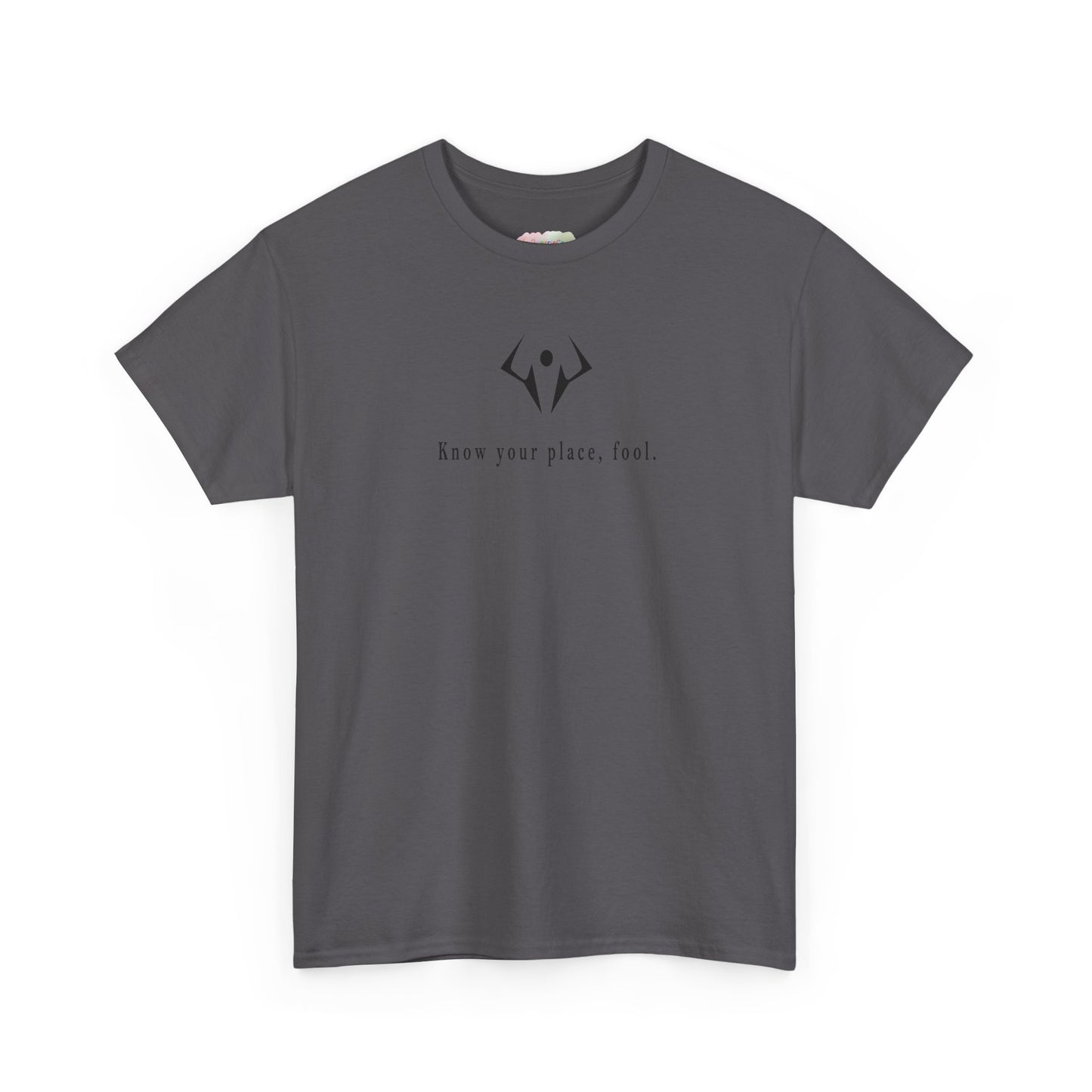 Minimalist Lotus Symbol tee | small centered spiritual graphic