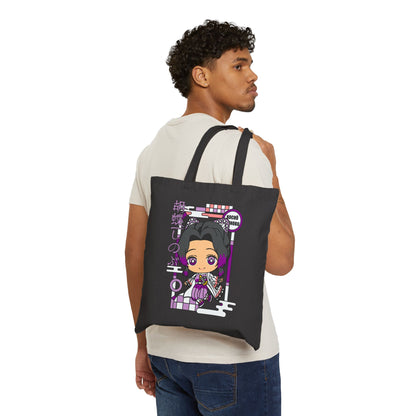 Shinobu Chibi Kimono Tote Bag | Demon Slayer Inspired Tote Bag